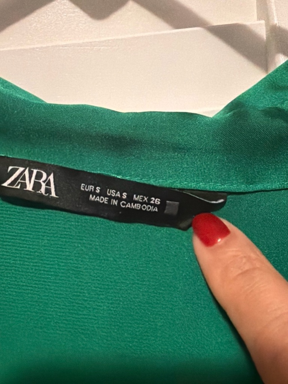 Zara Emerald Green Women's Top - Vivid Green Shell